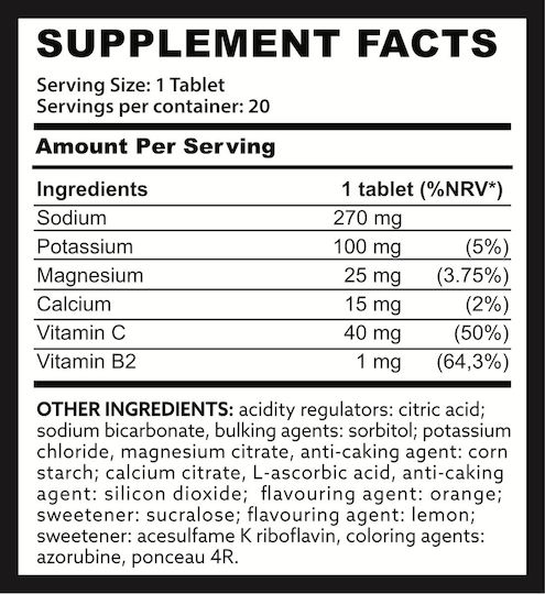 Fire & Spear Electrolytes + Vitamins Portocaliu 20 file de ef