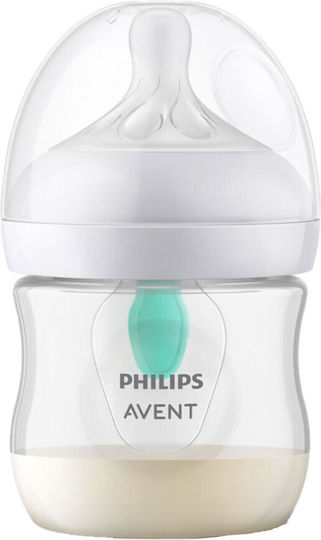 Philips Plastic Baby Bottle Natural Anti-colic with Silicone Teat for 0+ Months Transparent 125ml