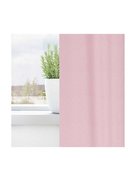 vidaXL Set Blackout Window Curtains with Tab Tops Soft Pink 140x140 cm
