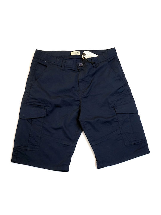 19-200186 Ανδρική Βερμούδα Cargo Navy Μπλε
