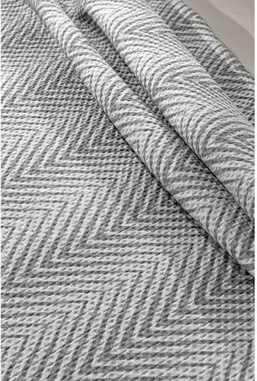 Guy Laroche Vera Vera Tagesdecken Set Mikrofaser Rauch 180x240cm 2Stücke