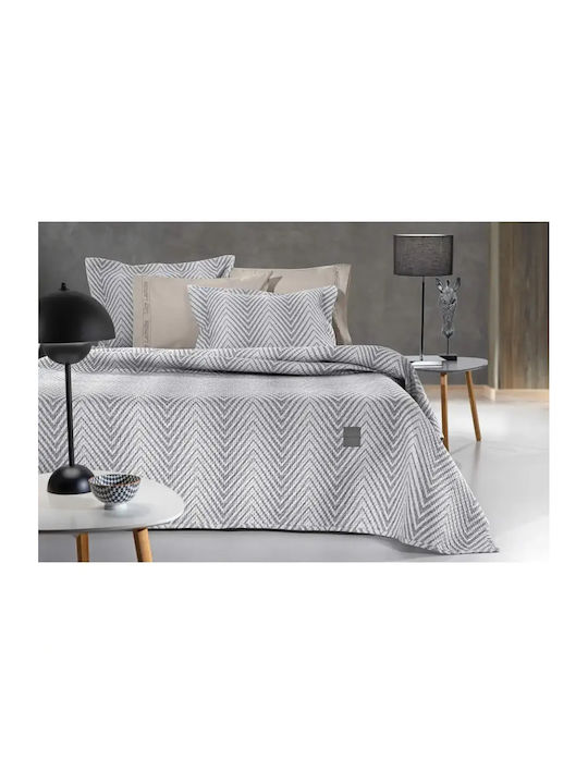 Guy Laroche Vera Vera Tagesdecken Set Mikrofaser Rauch 180x240cm 2Stücke