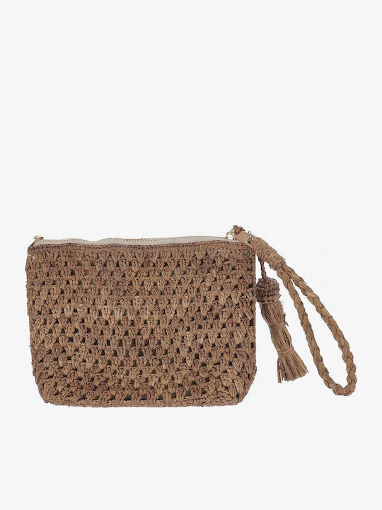 Mc2 Saint Barth Raffia Pouch-pochette Brown 8051689116713