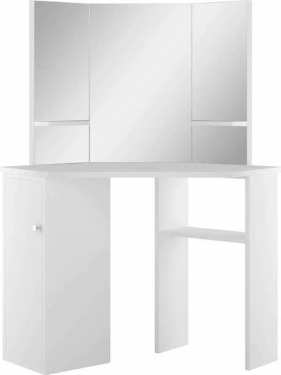 Schminktisch Schlafzimmer Weiß 111x54x141.5cm