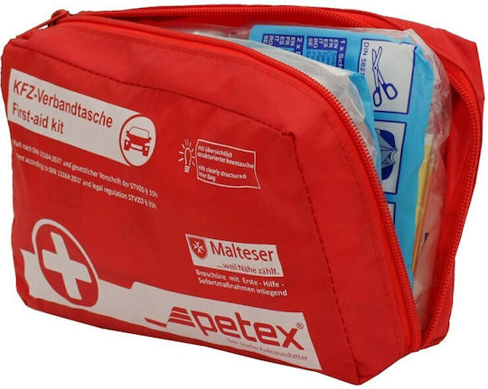 Petex Car First Aid Kit Bag with Equipment