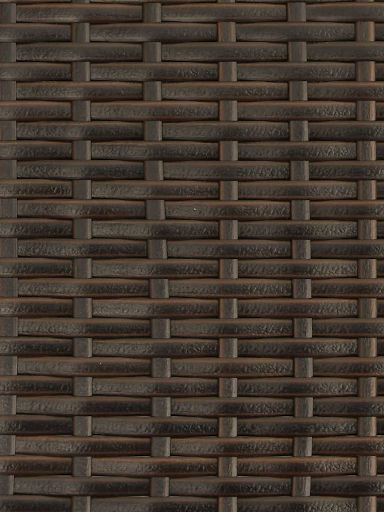 Rattan Gartenbank mit Kissen 168x168x180cm