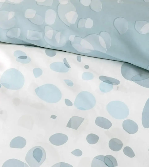 Nima Set Bed Sheets Double With Rubber Hugger 160x200+32cm Aesthetic White 4pcs