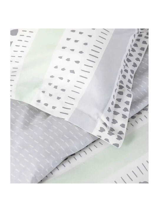 Nima Nima Bettlaken Übergröße mit Gummibettlaken 160x200+32cm Ferrano Mint (4 Stück)