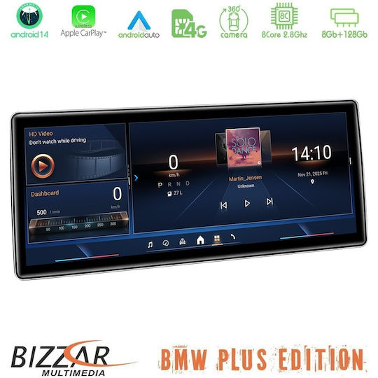 Bizzar Автомобилна Аудио Система За BMW X5 / X6 / F15 2014-2017 Bluetooth USB AUX Вграден Wi-Fi GPS Apple CarPlay Android Auto CD С Touch Screen 12.3"