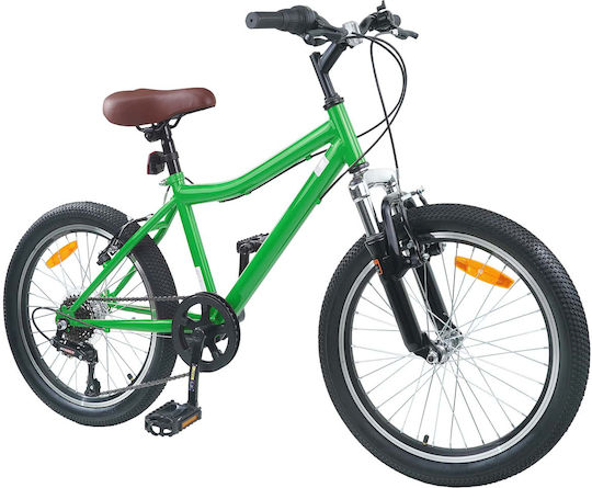vidaXL 24" Kinderfahrrad BMX Grünes
