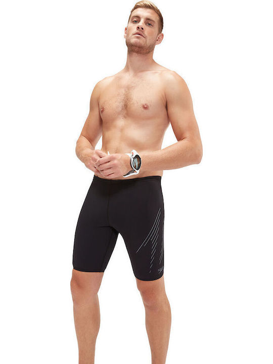 Speedo M Hyper Boom Placement Ανδρικό Αγωνιστικό Jammer Μαγιό Κολύμβησης Μαύρο
