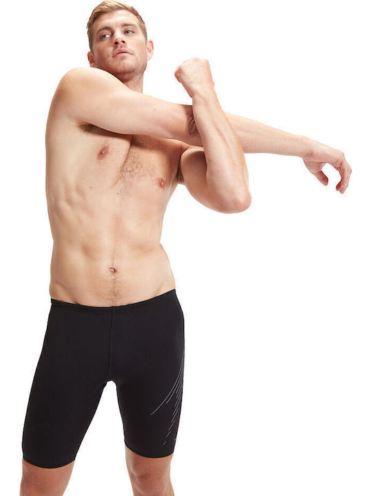 Speedo M Hyper Boom Placement Ανδρικό Αγωνιστικό Jammer Μαγιό Κολύμβησης Μαύρο