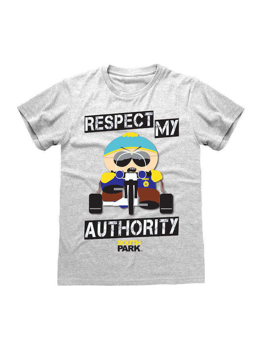 Heroes INC South Park T-shirt με Στάμπα Γκρι Βαμβακερό