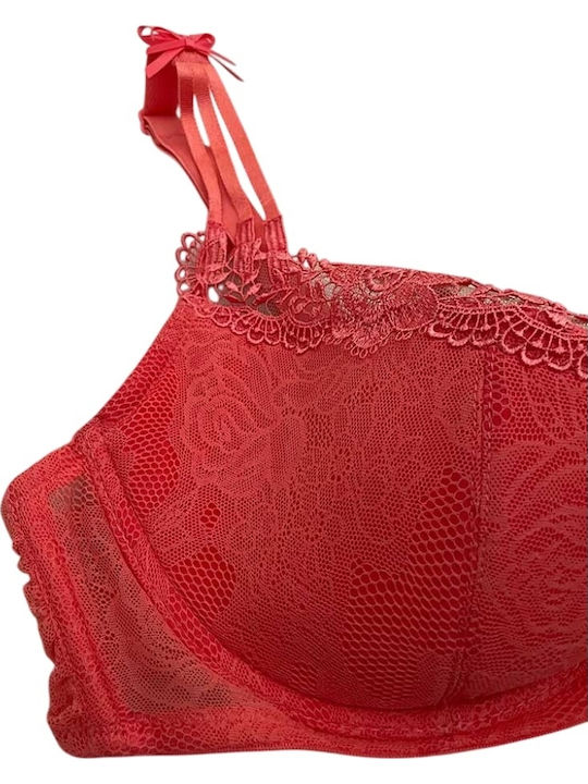 Marilyn 13406 Balconette Balconette Bra without Padding Orange