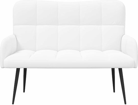 Doppelsitzer Sofa Weiß 115x61x87cm