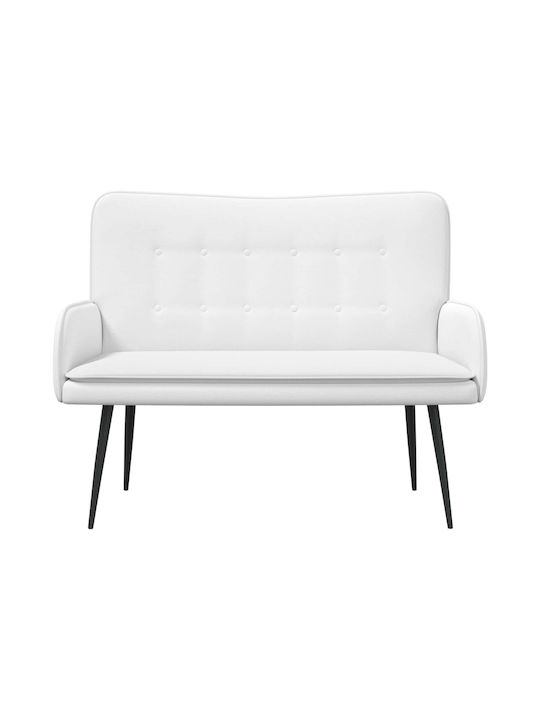 Doppelsitzer Sofa Weiß 115x61x87cm