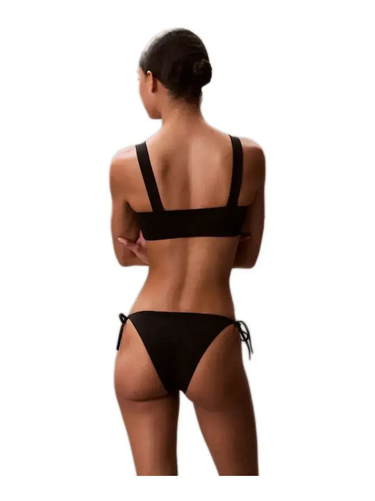 Trägerloses Bikinioberteil Schwarz