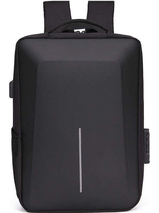 Rucsac Antifurt Pentru Laptop Zola Cu Lacăt Cu Combinație Carcasă Rigidă Încărcare Usb Bandă Reflectorizantă Compartiment Pentru Laptop 45 X 32 X 14 Cm Negru