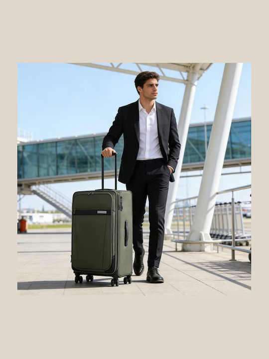 Large Fabric Suitcase Cardinal 5200/78 Khaki