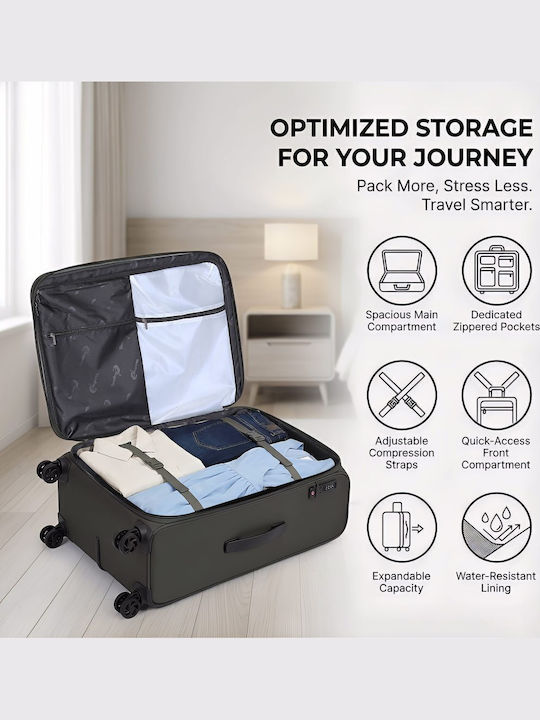 Reise Koffer-Set 3 Teile 5200 Khaki