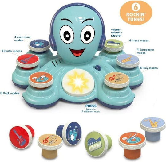 Junca Baby Activity Toy Octopus Drums Rj2863