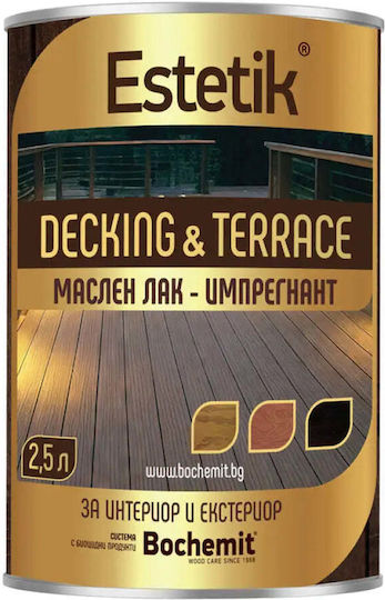 Маслен Лак За Импрегниране Розово Дърво 2.5 Л Bochemit Estetik
