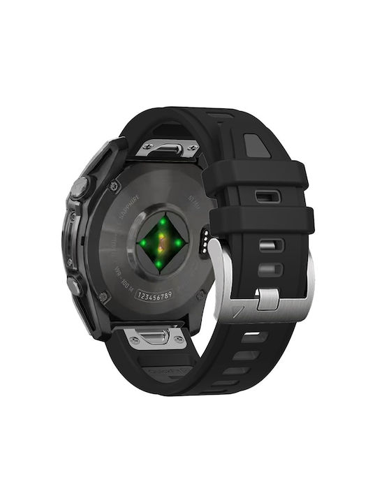 Curea Silicon Neagră Fenix 5S/5S Plus/6S/6S Pro/7S/7S Pro/8 (43mm) Amazfit Balance