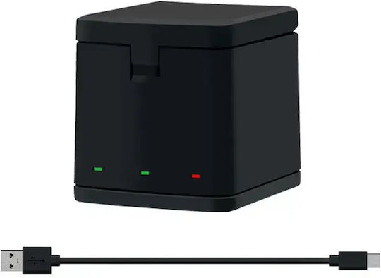 KEDD Actionkamera-Ladegerät Gopro Hero 13 Schwarz — 3 Batterien