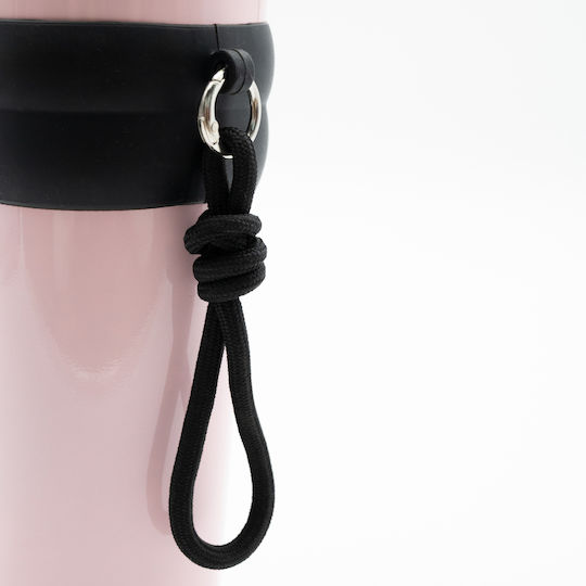 TnS Thermos Bottle 800ml Brown with Straw and Handle