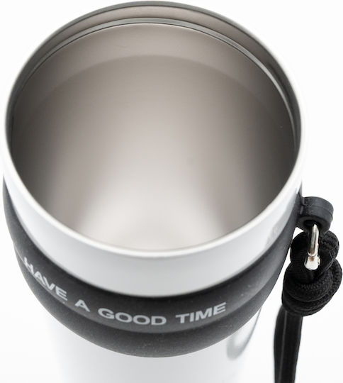 TnS Μπουκάλι Θερμός 800ml Καφέ με Καλαμάκι και Λαβή