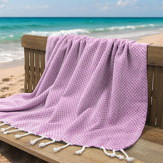 Lino Pestemal Pareo Aureva 90x180 Lilac
