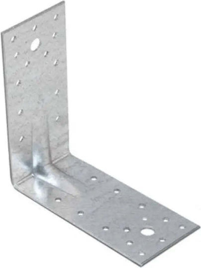 Domax Γωνία Ραφιού από Μέταλλο σε Ασημί Χρώμα 140x140mm