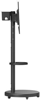 Brateck FS38-46TWE Suport TV de Pardoseală cu Braț de Extensie până la 86" și 50kg Negru