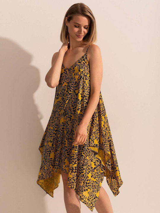 Sofiaman Women's Yellow Beach Dress