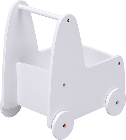 Homemarkt Troler Copii Căruț Ricki Hm18341.03 Mdf și Placaj Alb 33x45x50cm