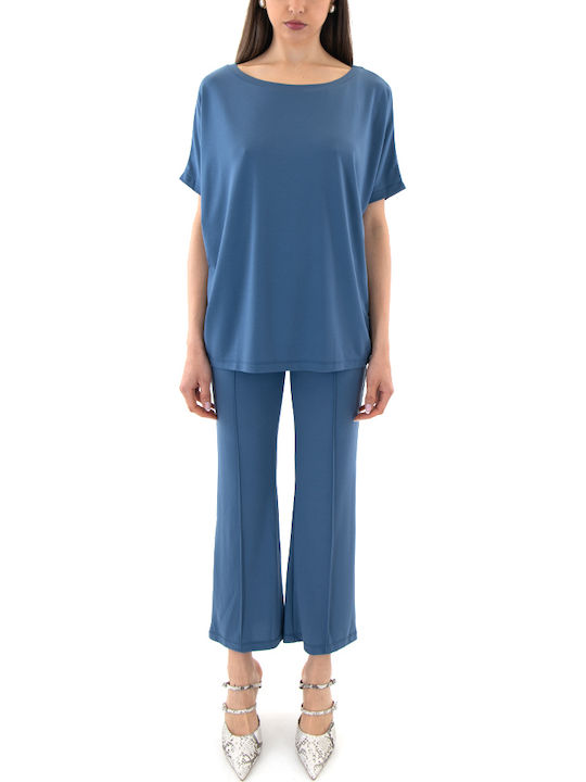 Women's Oversized Blue T-shirt