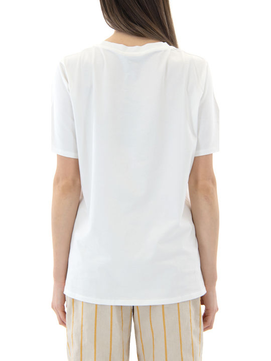 Matchbox Women's T-shirt Yellow-White
