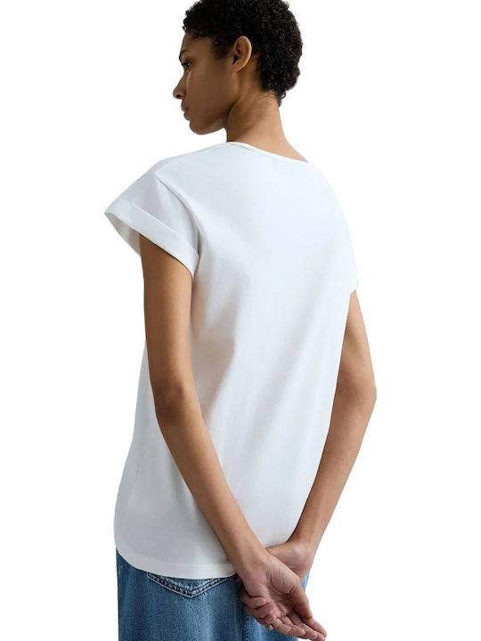 Damen Bluse Baumwolle Naturweiß