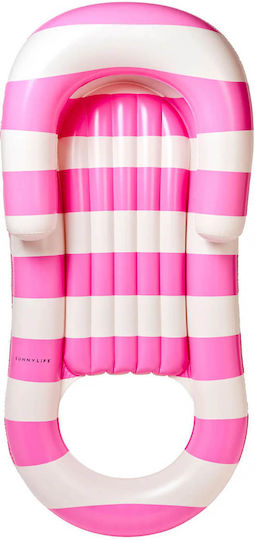 Sunnylife Laze & Lounge Pool Party Magenta Stripe Pink 9339296073827