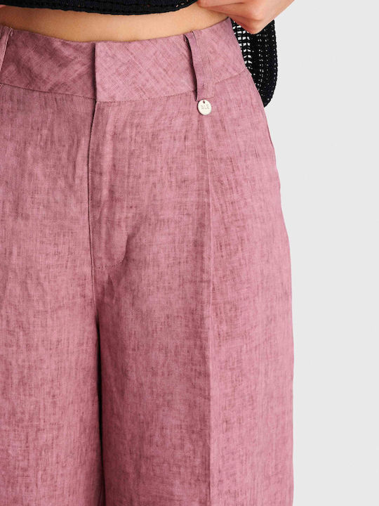 Women's Linen Pantaloons Red