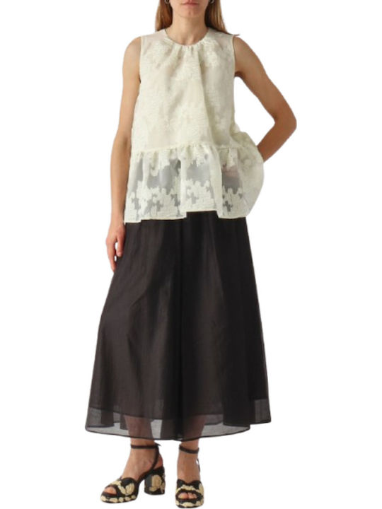 Pantaloni Dama Tesatura Negru
