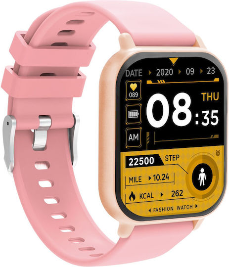 Denver SWC-176 Smartwatch mit Herzfrequenzsensoren (Rosa)