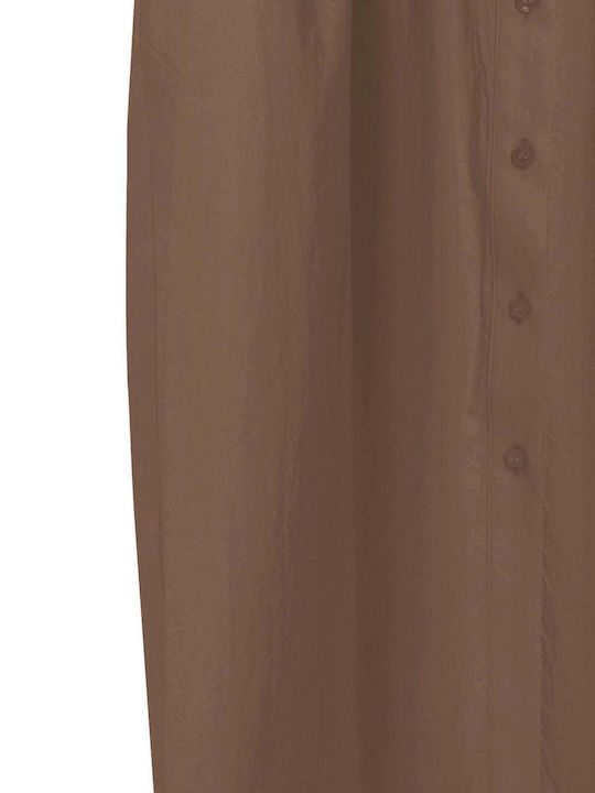 Rochii De Vară Pentru Femei Midi Rochie-Cămașă Bej