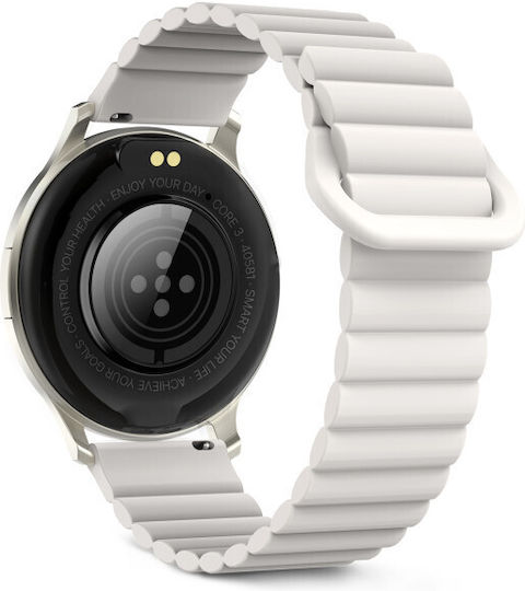 Ksix Core 3 Aluminium Smartwatch With Heart Rate Sensor (Champagne)