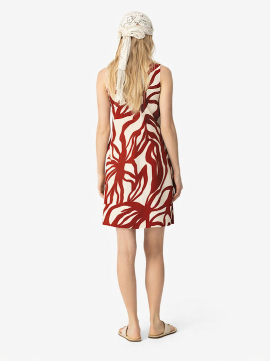 Sommer Mini Hemdkleid Beigebraun