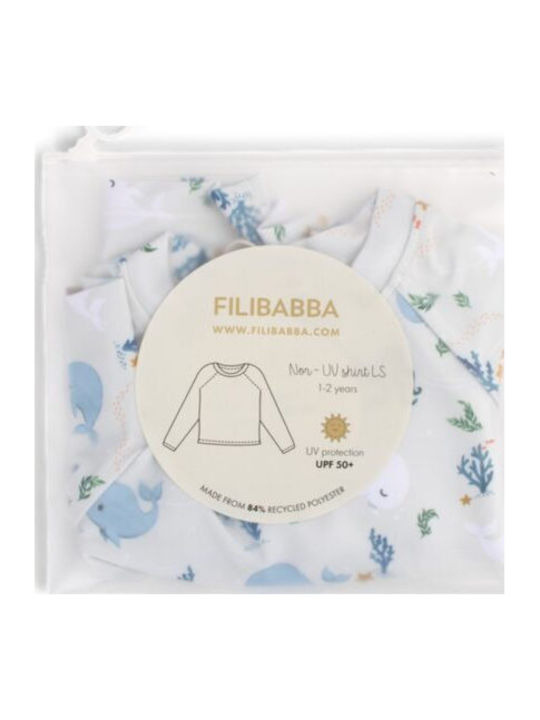 Filibabba Детски Костюм За Баня Блуза С Дълъг Ръкав Светлосин