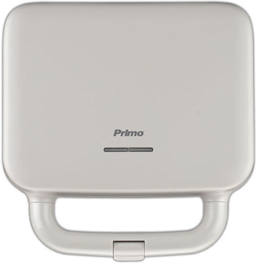 Primo PRSM-40559 Sandwich Maker with Non-Stick Removable Plates for 2 Toasts 850W Beige