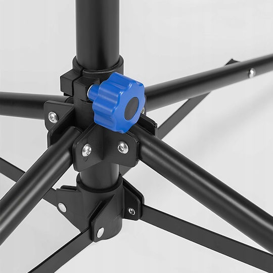 Stand De Reparații Profesional Pentru Bicicletă Zola Reglabil Pe Înălțime 108-190 Cm Prindere Cu Clește 25-55 Mm Greutate Susținută 30 Kg Metal Plastic Negru Albastru