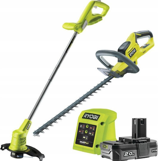 Ryobi Σετ Μπορντουροψάλιδο & Χλοοκοπτικό 18V με 1 Μπαταρία