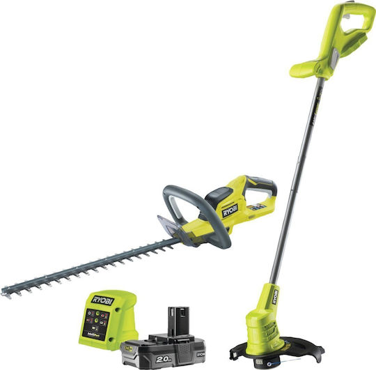Ryobi Σετ Μπορντουροψάλιδο & Χλοοκοπτικό 18V με 1 Μπαταρία